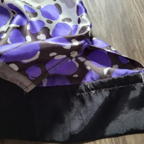 Lane Bryant Women's Blouse Top 26/28 Multicolor 100% Polyester Short Sleeves - Picture 5 of 8